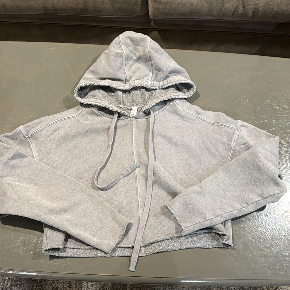 Alo Grey cropped sweatshirt